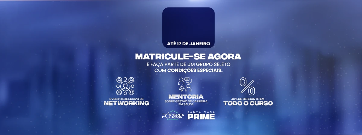 Matricule-se agora - até 17 de janeiro 2025