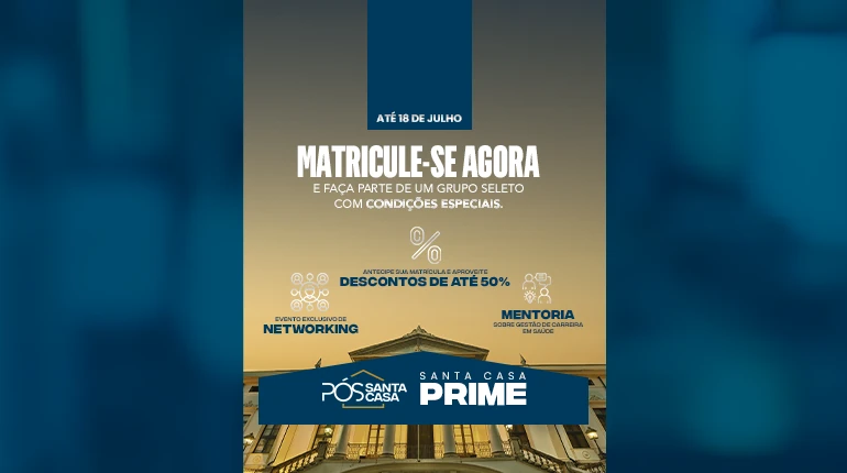 Matricule-se agora e faça parte de um grupo seleto com condições especiais