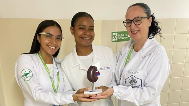 Dia Mundial do Rim: Alunas da FSC realizam atividades de conscientização em Multicentro de Saúde